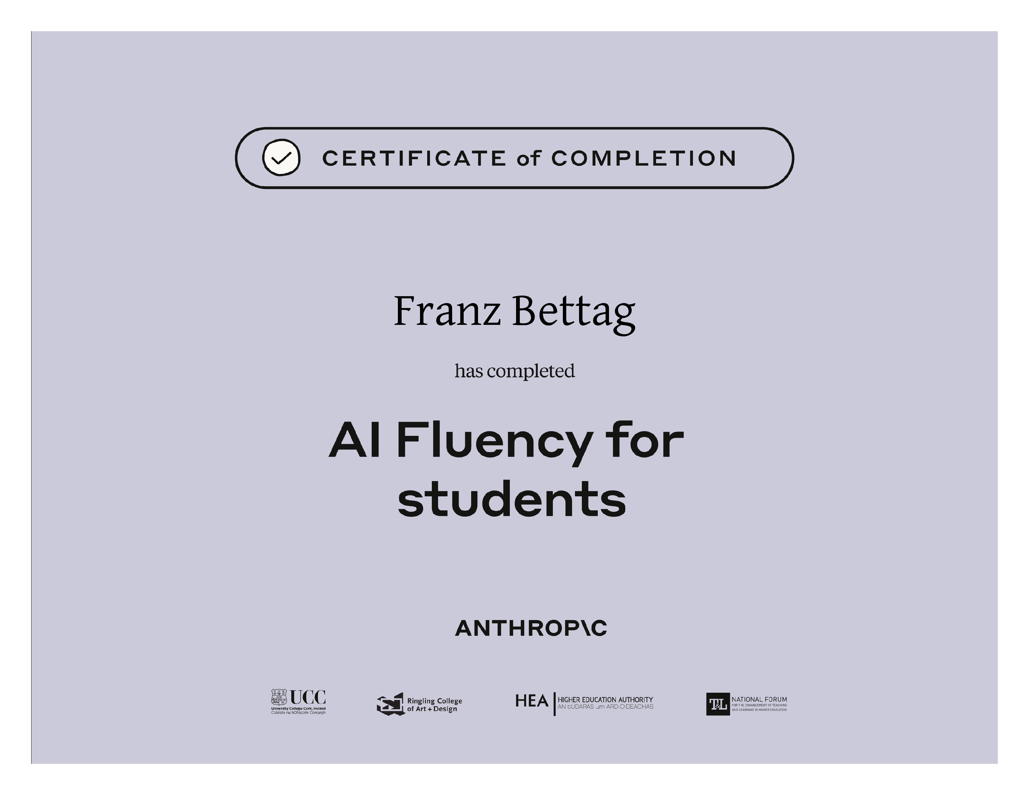AI Fluency for Students