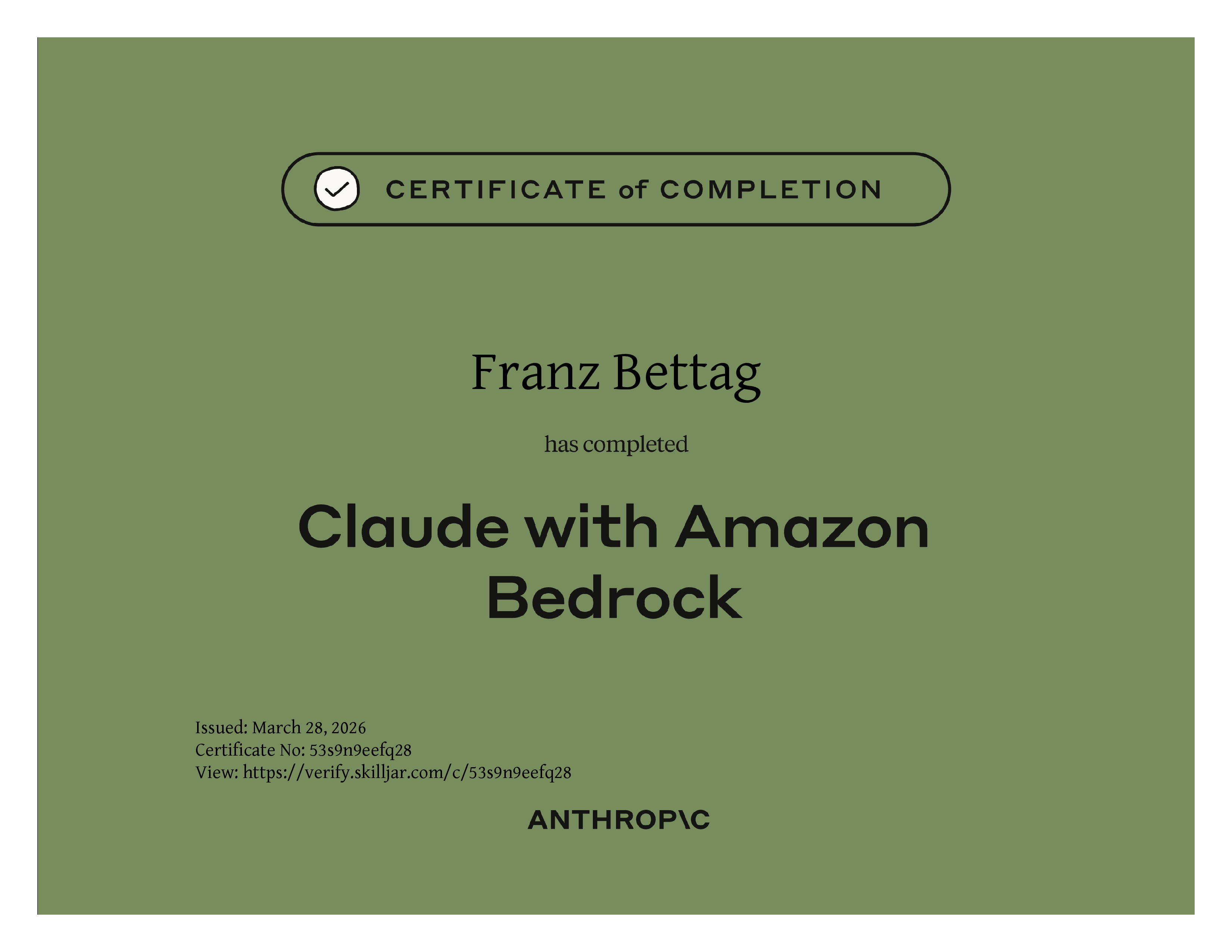 Claude with Amazon Bedrock