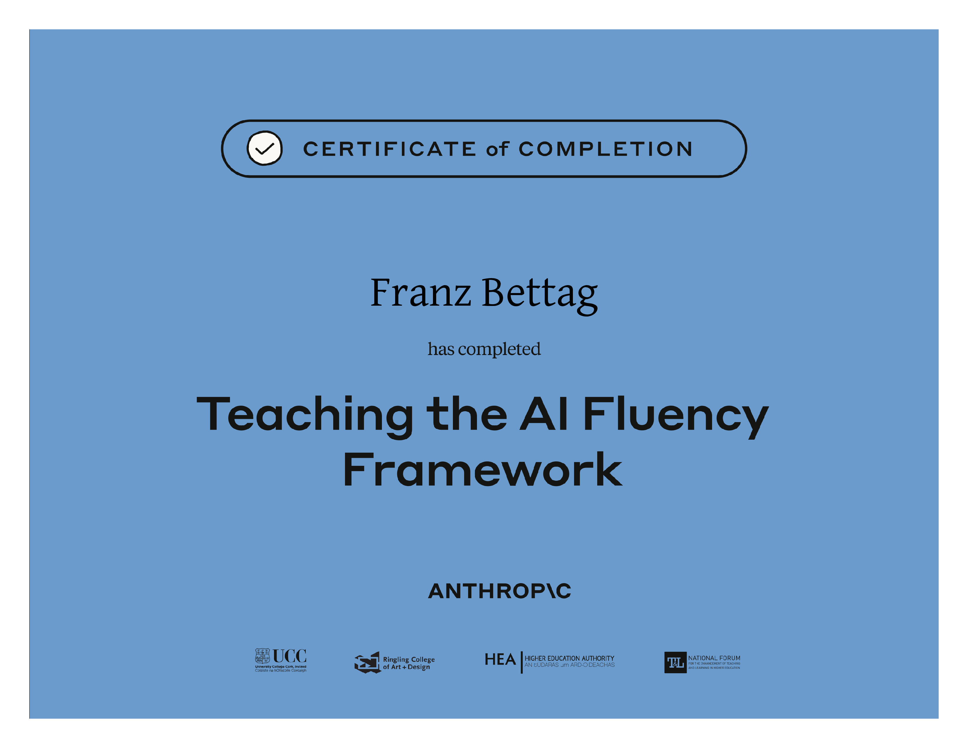 Teaching the AI Fluency