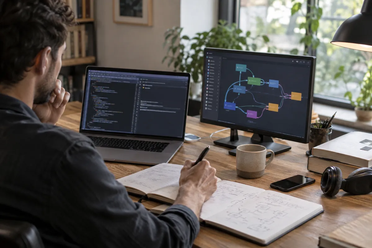 Illustratives Motiv zur Entwicklung von Agenten-Workflows