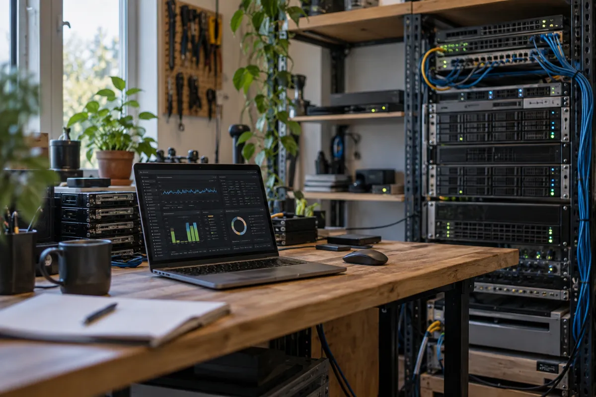 Illustrative test environment for cluster infrastructure