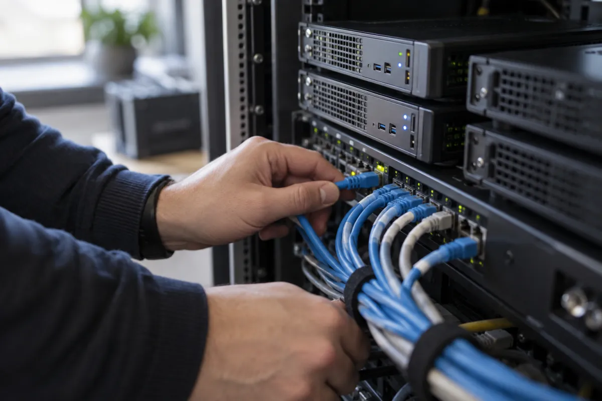 Illustrative test environment for cluster infrastructure
